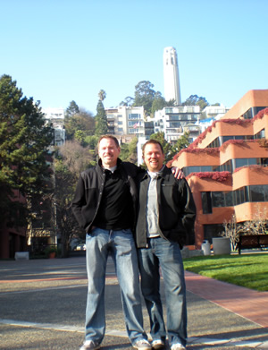 A quick pic just before hiking to the top of Telegraph Hill