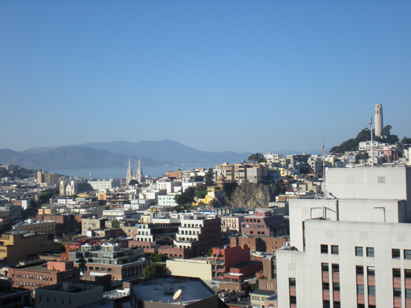 The view from our room at Le Meridien San Francisco