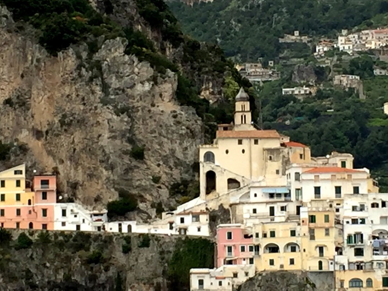 Amalfi is colorful and stunningly beautiful, too. 