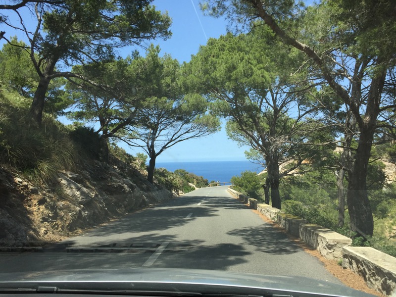 The view from our rental car on the way to Cap de Formentor