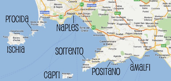Map credit: http://www.amalficoastprivatetours.com/