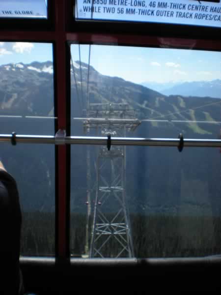 Looking back towards Whistler Mountain. 