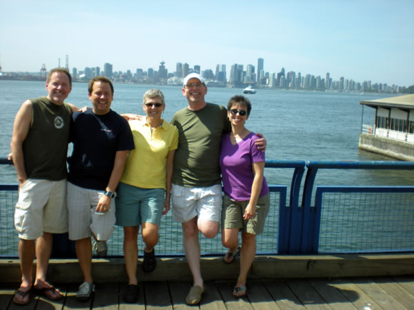 Clint, Ryan (eyes closed), Michele, Jim, Janelisa