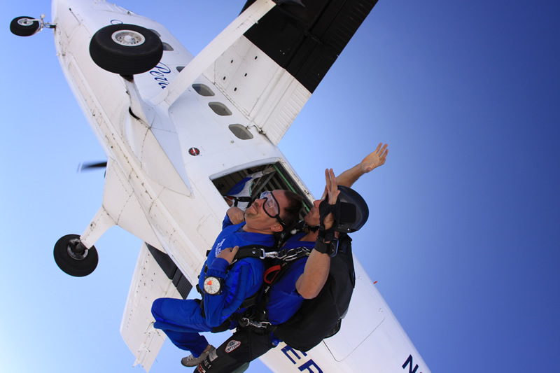 Then I jumped. Well, I was pulled out of the plane by Josh, my tandem guide.