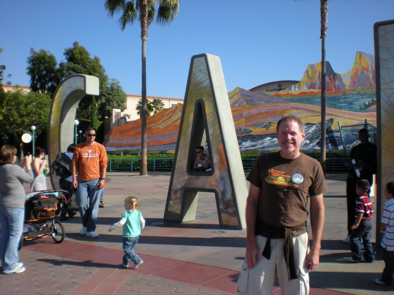 Standing outside Disney's California Adventure