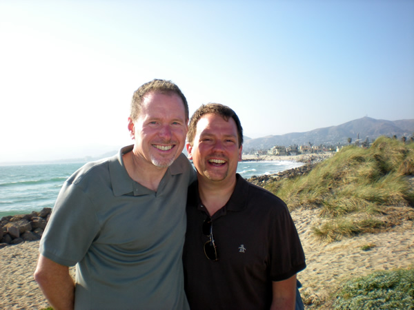 On the beach in Ventura